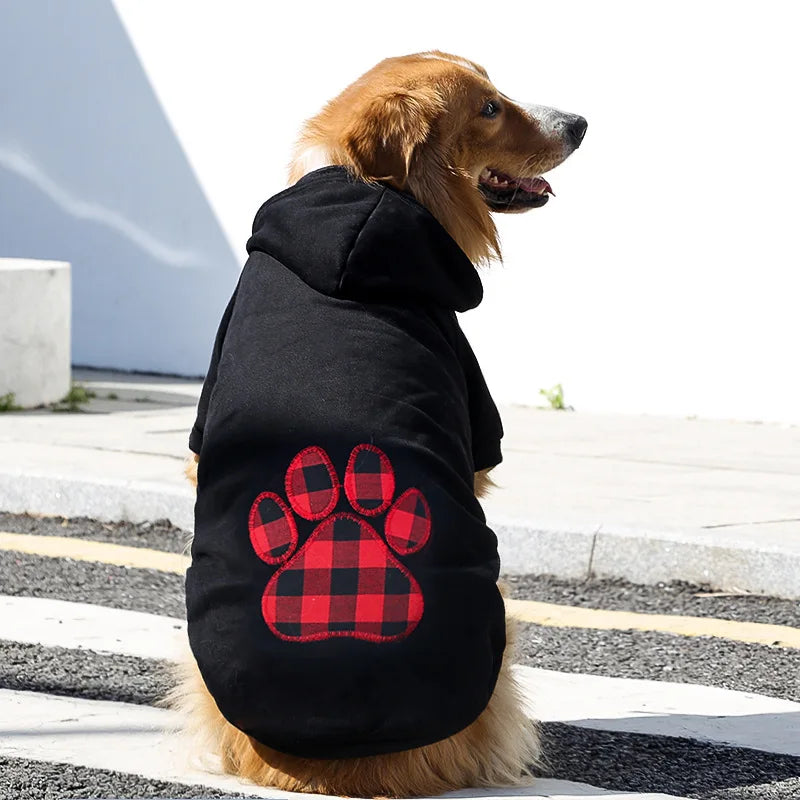 Dog Hoodie Pet Clothes Sweaters with Hat for Small Medium Large Dogs Winter Fleece Dog Coat for Golden retriever dog costume